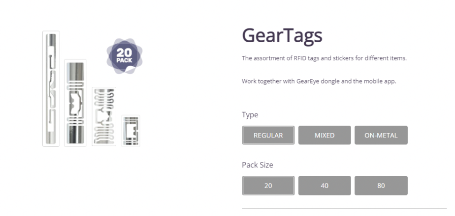 GearEye - RFID Tags!